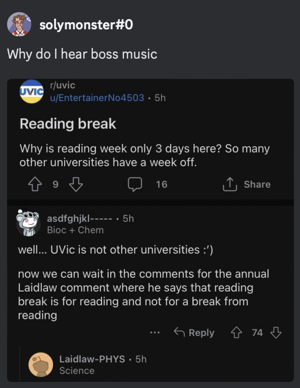 UVic Meme